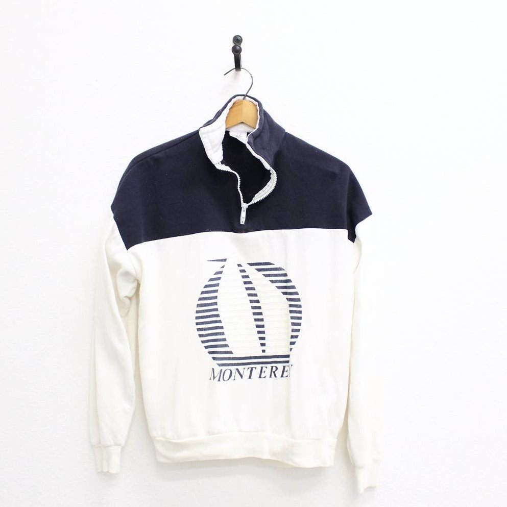 Vintage Monterey Bay Sailboat Sweatshirt Large